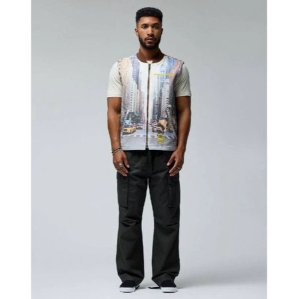 New York Sunshine x Dickies City Cowboy Photo-real Vest Men's L Grandpacore - Picture 8 of 9